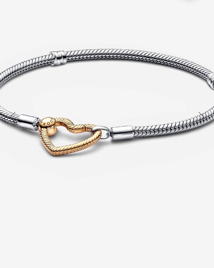 PANDORA MOMENTS KALP KLİPSLİ Altın Renk BİLEKLİK - Görsel 2