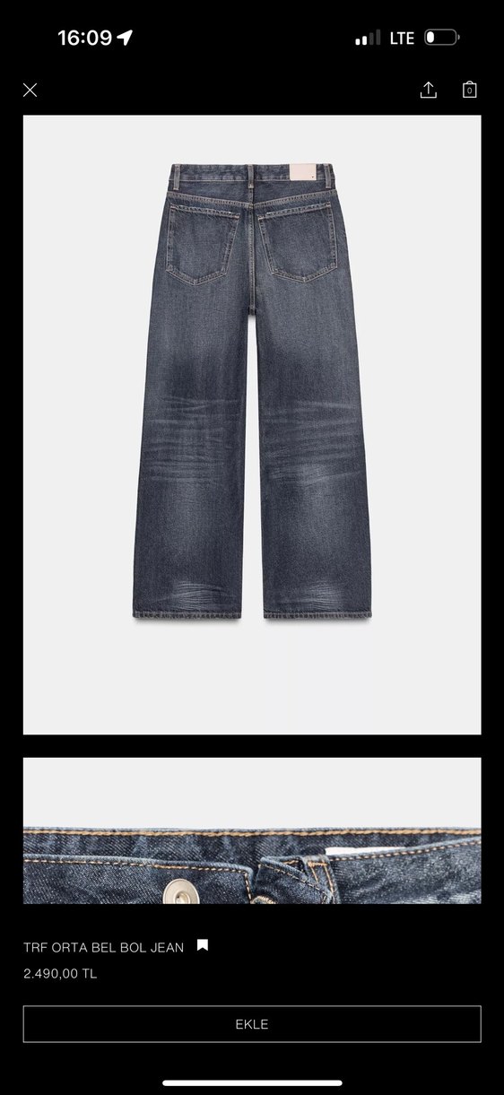 TRF ORTA BEL BOL JEAN - Görsel 2