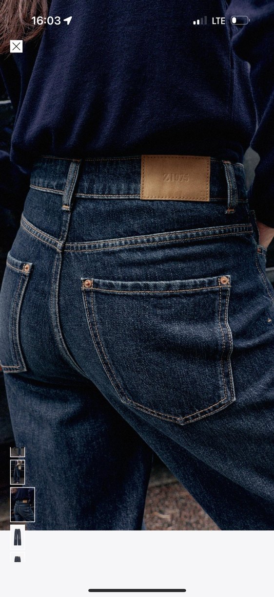 Z.04 düz kesim uzun paça yüksek bel jean - Görsel 3