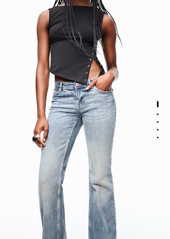 Bershka bootcut fit düşük bel pantolon - Görsel 2