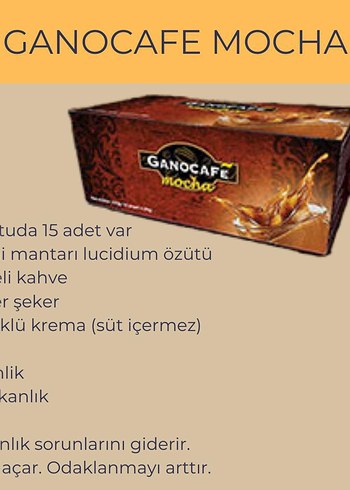 Diger Ganocafe Mocha Kahve 15'li Paket