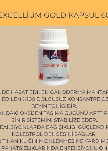 Excellium Gold Kapsül 60'lı