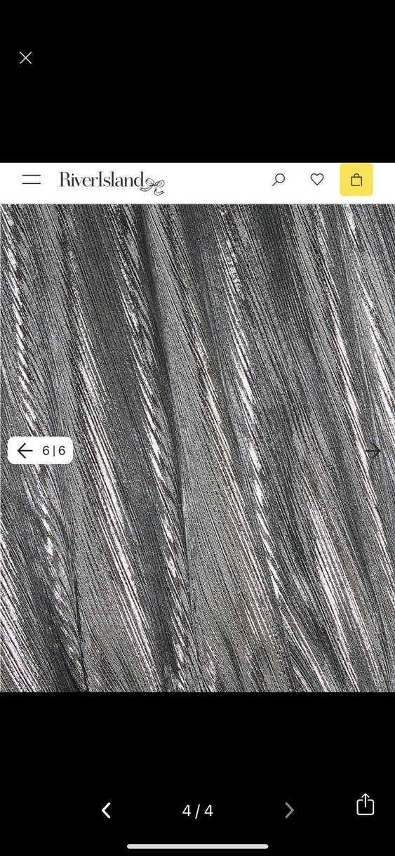 Riverisland Parlak Gri Metalik Uzun Tulum - Görsel 5