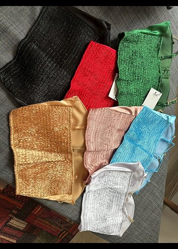 Kadın Çok Renkli Saten Mini Büstiyer - Görsel 3