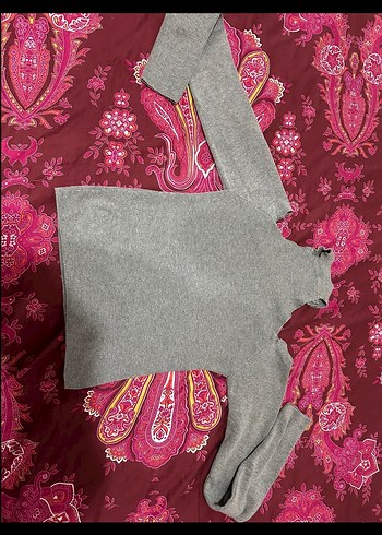 Gri Balıkçı Yaka Kadın Kazak - Görsel 2