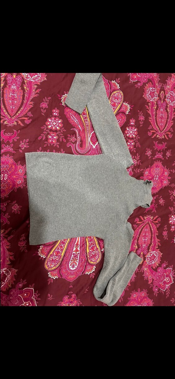 Gri Balıkçı Yaka Kadın Kazak - Görsel 2