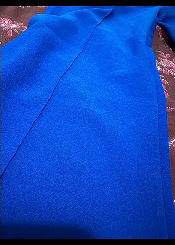 Kadın Mavi Regular Fit Uzun Kumaş Pantolon - Görsel 5