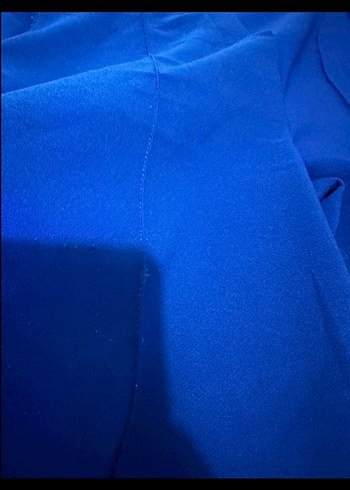 Kadın Mavi Regular Fit Uzun Kumaş Pantolon - Görsel 3