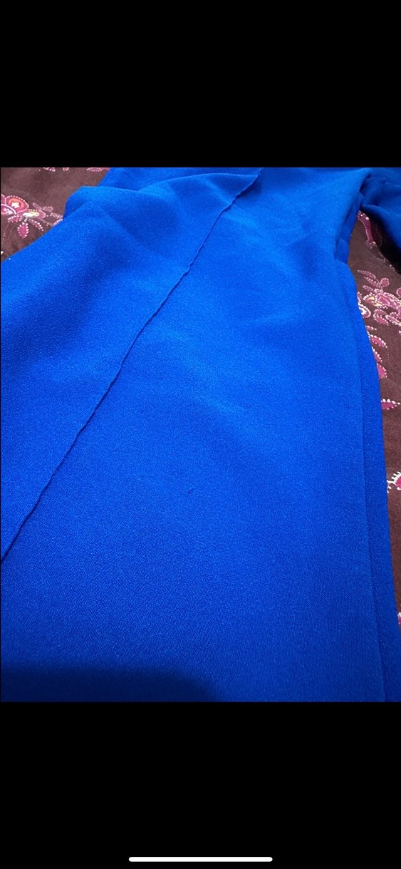 Kadın Mavi Regular Fit Uzun Kumaş Pantolon - Görsel 5