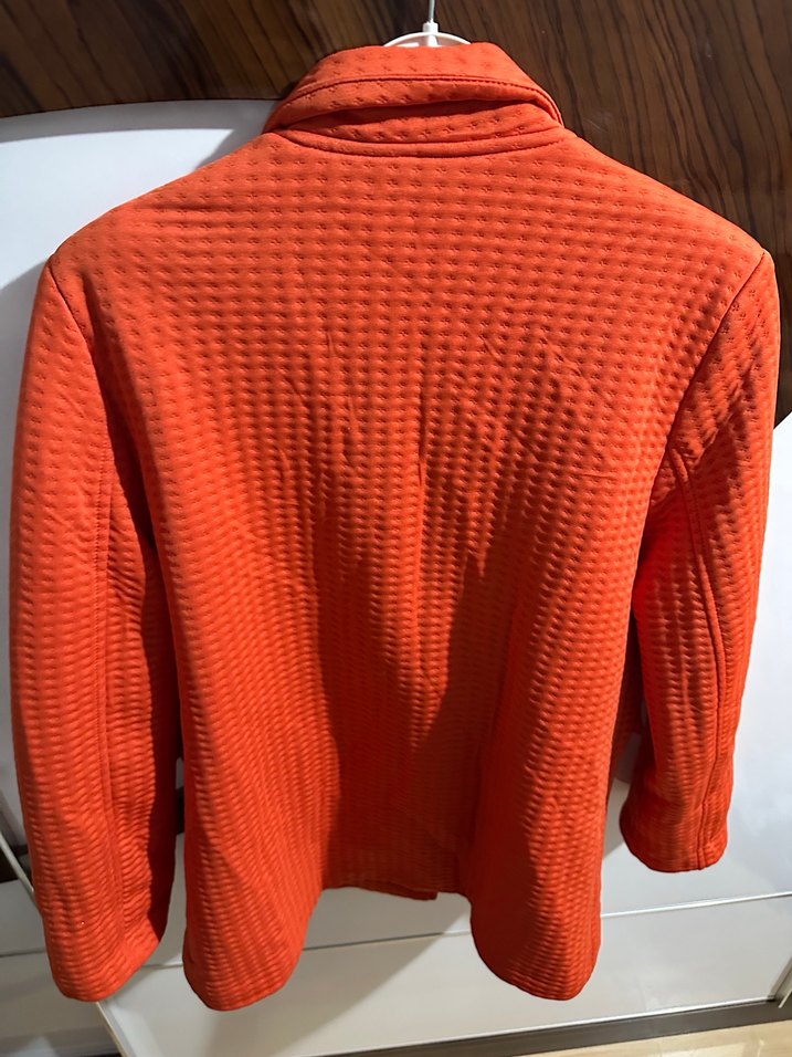 Turuncu Düğmeli Kadın Blazer Ceket - Görsel 4