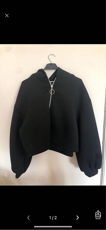 Zara siyah sweatshirt