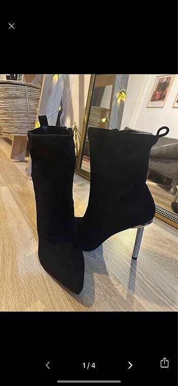 River island topuklu stiletto süet boy