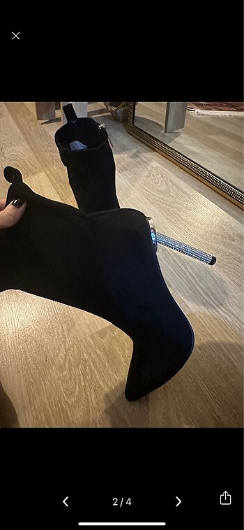 River Island River island topuklu stiletto süet boy