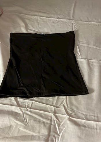 Kahverengi straplez bluz - Görsel 3