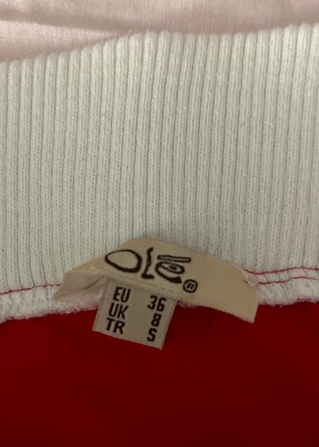 Kırmızı penye Spor Mini Etek - Görsel 3