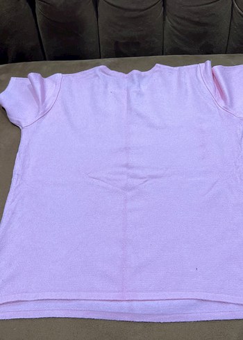 Kızlar için Pembe Baskılı Kısa Kollu Tiriko - Görsel 3