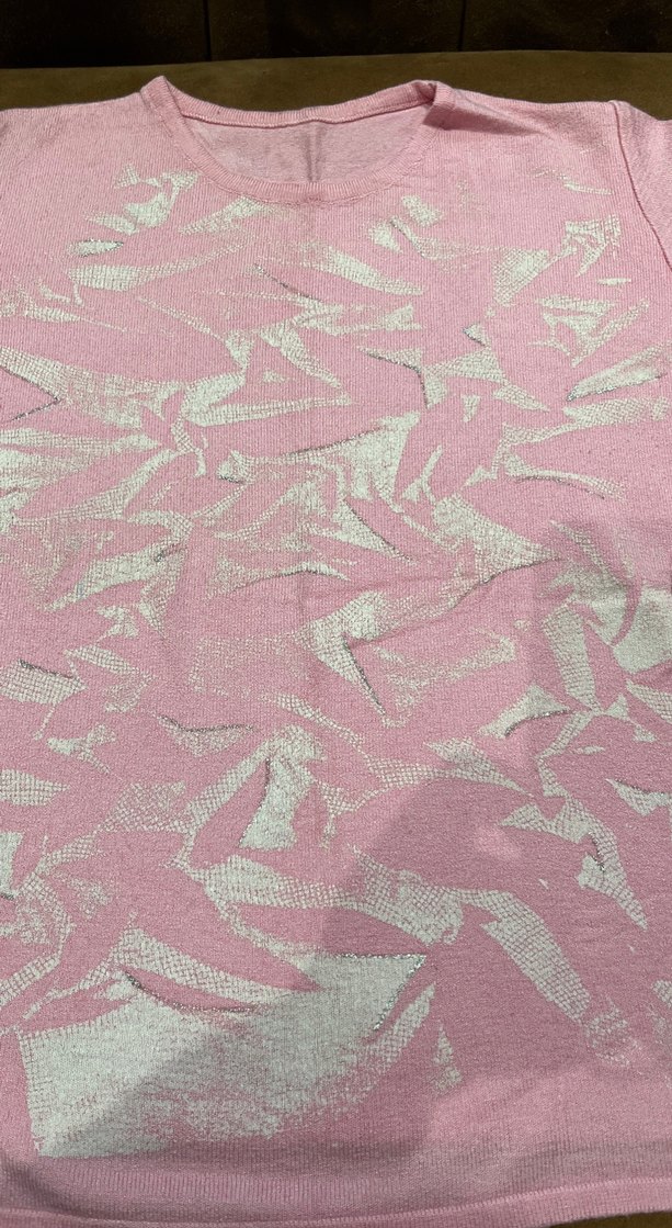 Kızlar için Pembe Baskılı Kısa Kollu Tiriko - Görsel 2