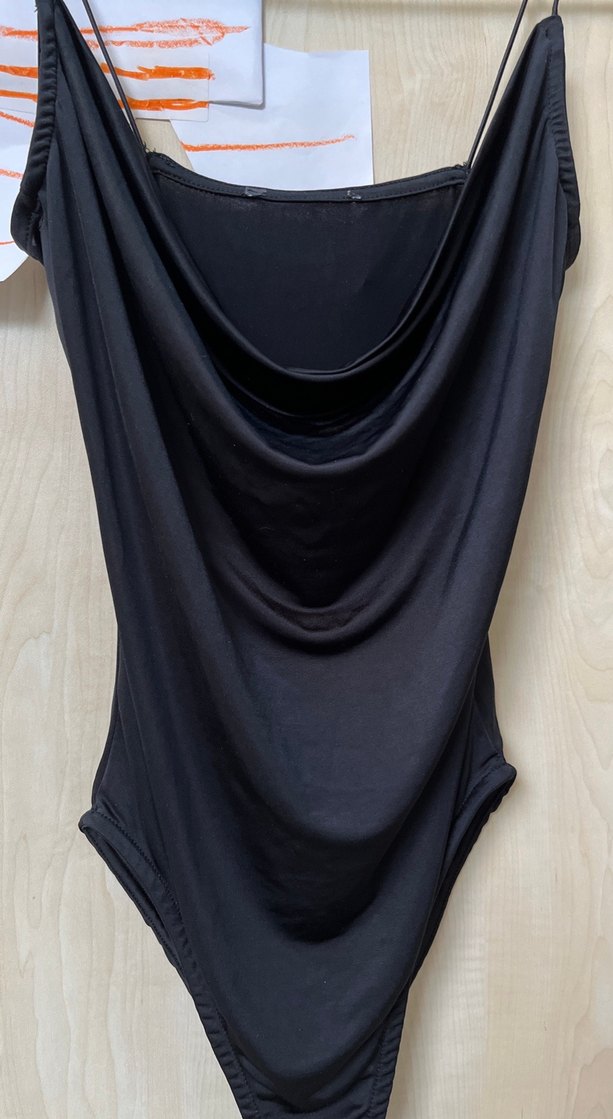 Siyah Drapeli Kadın Monokini - Görsel 2