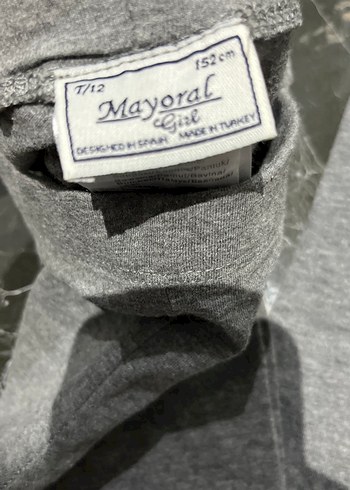 Kız Çocuk Gri pamuk Tayt - Görsel 2