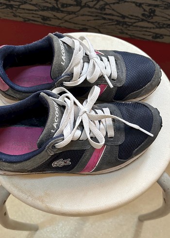 Lacoste Kadın Pembe Şeritli Spor Ayakkabı - Görsel 2