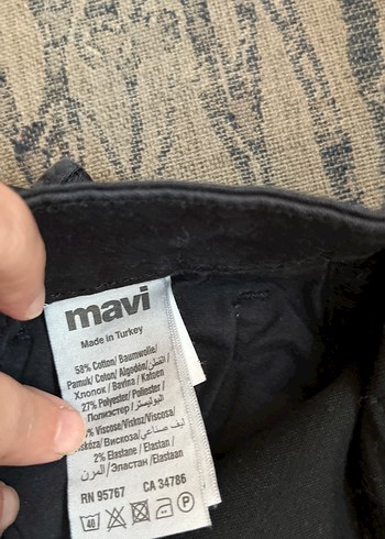 Kadın Siyah Normal Boy Slim Denim Jean - Görsel 3