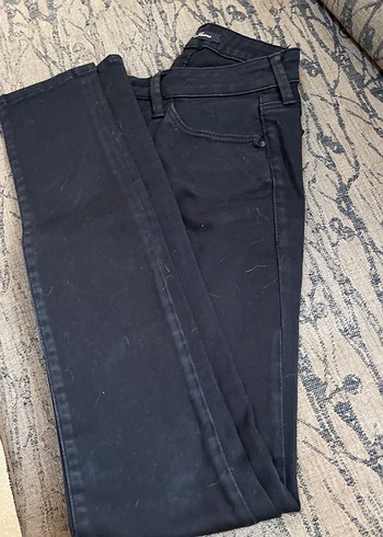 Kadın Siyah Normal Boy Slim Denim Jean - Görsel 2