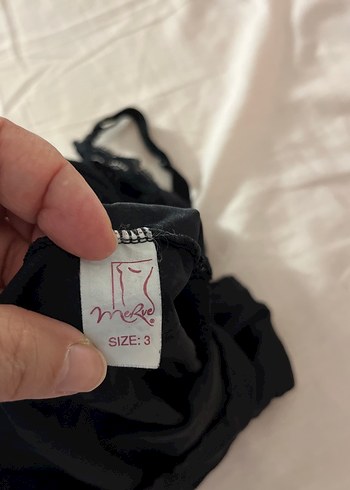 Siyah Dantelli  baudy suit - Görsel 3