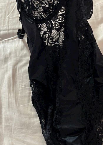 Siyah Dantelli  baudy suit - Görsel 4