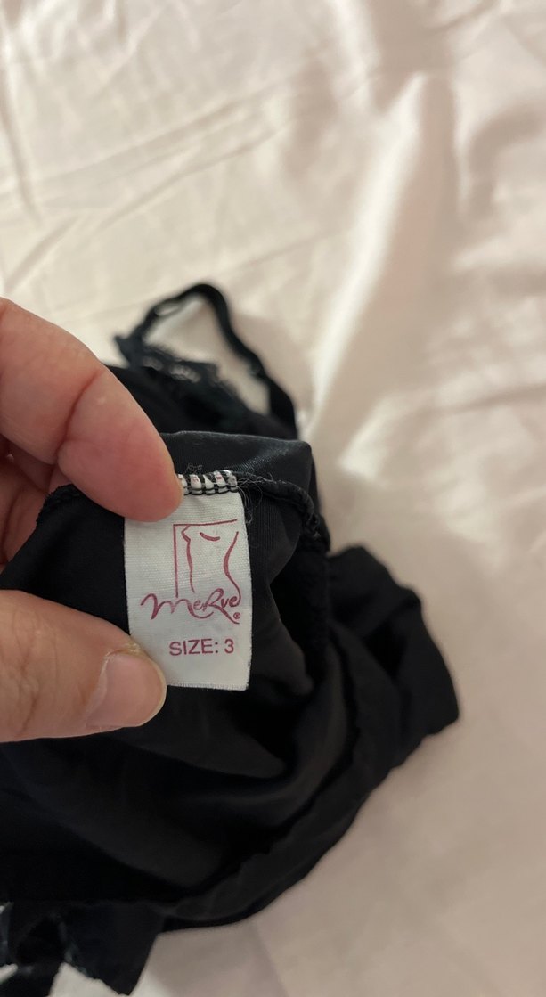 Siyah Dantelli  baudy suit - Görsel 3