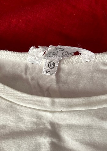 Beyaz Baskılı  kız çocuk bluz - Görsel 3