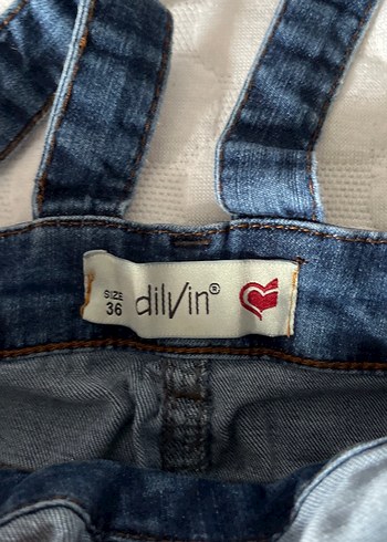 Kadın Kot Salopet Askılı - Görsel 2