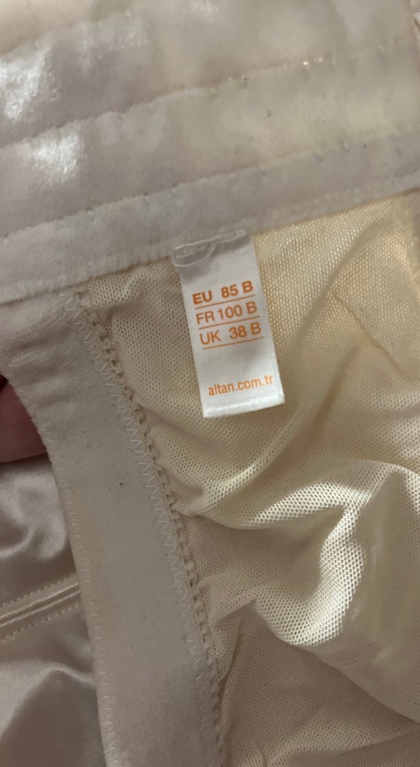 Parlak Beyaz Vintage Midi Sütyen altan marka - Görsel 4