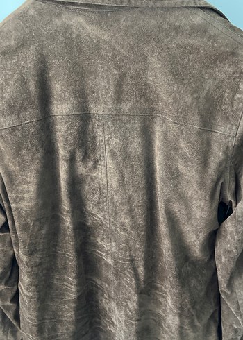 Kahverengi Süet Kadın Deri Ceket - Görsel 6