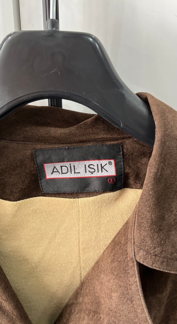 Kahverengi Süet Kadın Deri Ceket - Görsel 2