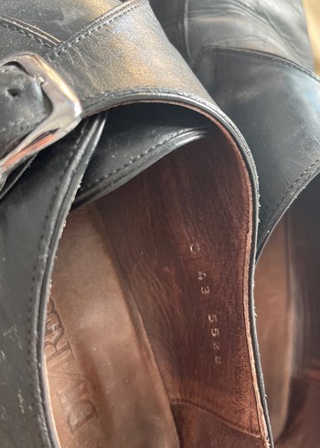 Gri Deri Tokalı Erkek Klasik Ayakkabı - Görsel 5