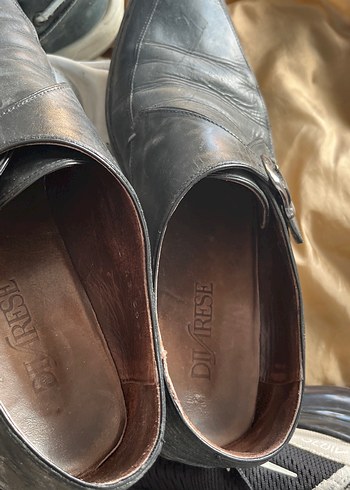 Gri Deri Tokalı Erkek Klasik Ayakkabı - Görsel 4