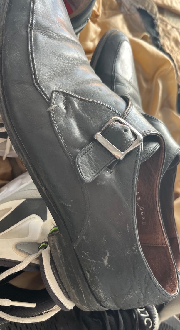 Gri Deri Tokalı Erkek Klasik Ayakkabı - Görsel 3