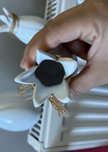 Beyaz Seramik Vazo Seti 3'lü - Görsel 3