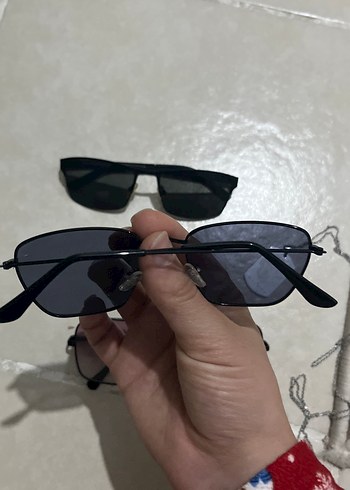 Siyah Minimalist erkek/kadın Güneş Gözlükleri - Görsel 4