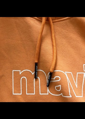 Mavi Kadın/erkek Kapüşonlu Sweatshirt - Görsel 4