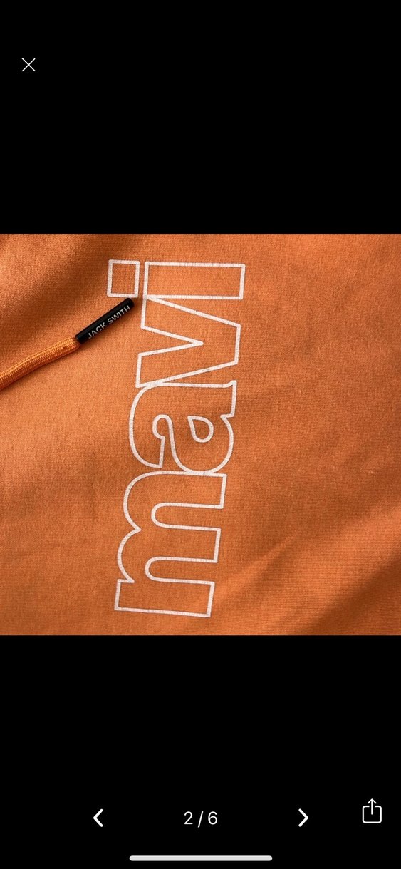 Mavi Kadın/erkek Kapüşonlu Sweatshirt - Görsel 2