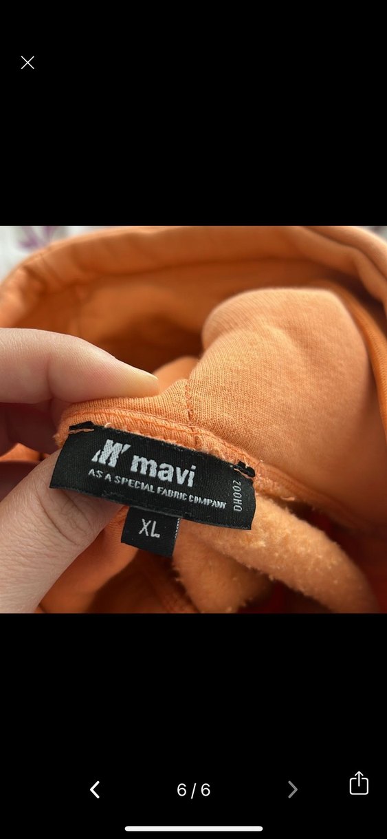 Mavi Kadın/erkek Kapüşonlu Sweatshirt - Görsel 5