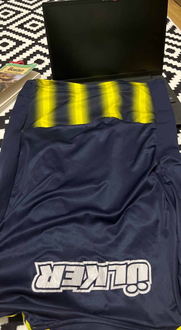 Sarı Lacivert Erkek Spor Tişörtü - Görsel 5