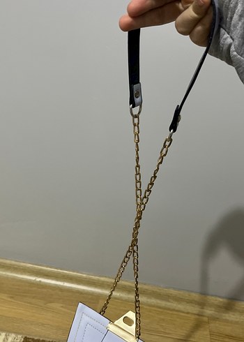 Mavi Süet Kadın Çanta Tokalı - Görsel 3