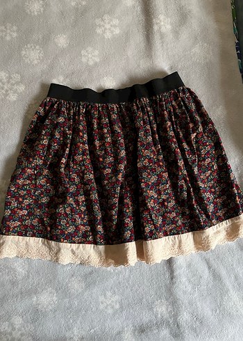 Dantel Detaylı Vintage Midi Etek - Görsel 3