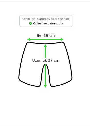 Mavi Bol Kesim Mini Denim Şort - Görsel 6