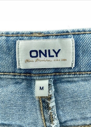 Mavi Bol Kesim Mini Denim Şort - Görsel 4