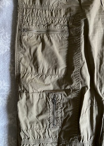 Kadın Haki paraşüt pantolon - Görsel 4