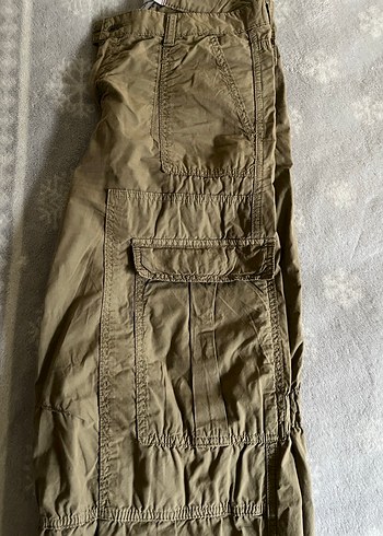 Kadın Haki paraşüt pantolon - Görsel 6