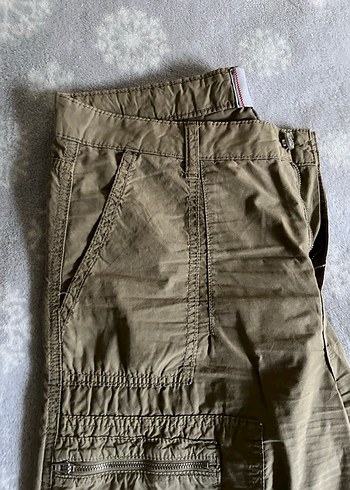 Kadın Haki paraşüt pantolon - Görsel 5